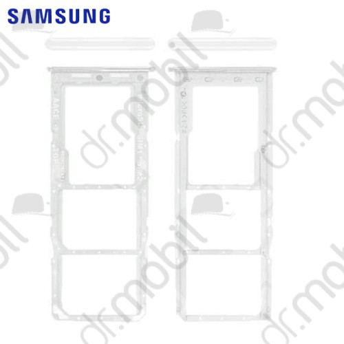 SIM tálca / tartó Samsung Galaxy A13 4G (SM-A135F / A137F) sim és memória kártya tartó fehér GH98-47323D
